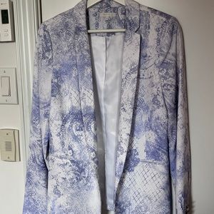 White & Lavender blazer (medium)